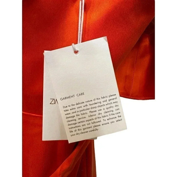 Zimmermann Jaffa Cold Shoulder Deep-V Ruffled Dress Silk US Size 6 NWT - Picture 13 of 13